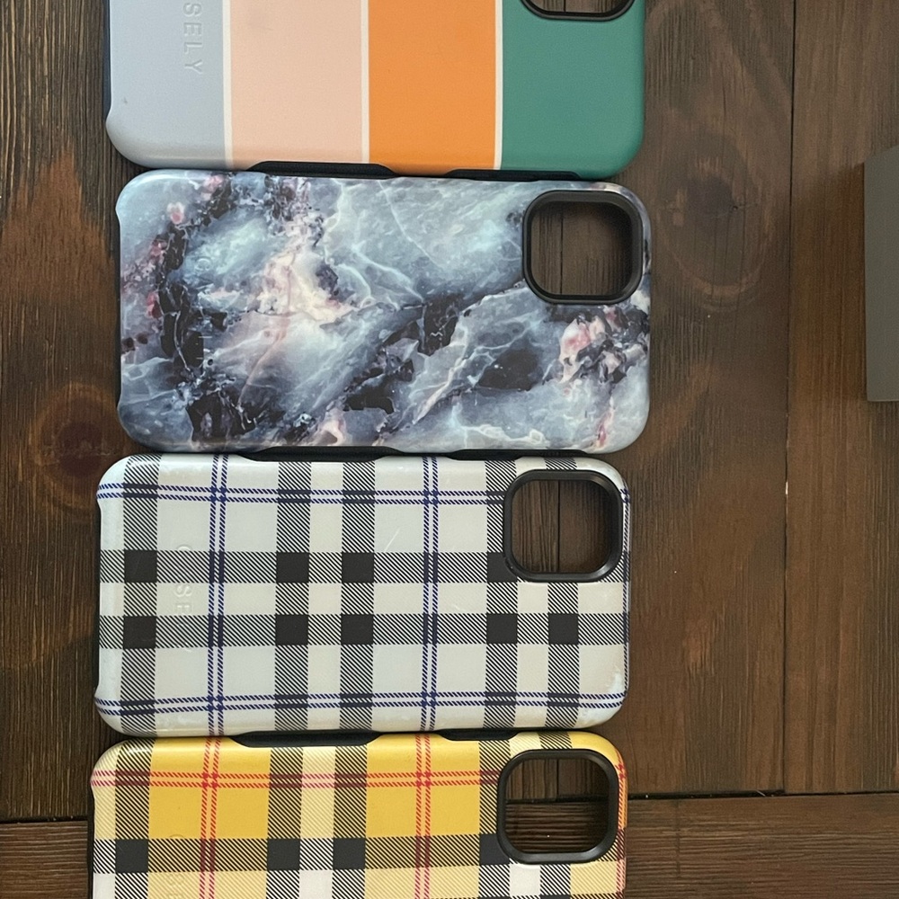 Orange and Gray iPhone Case Set with Hard-Shell Protection